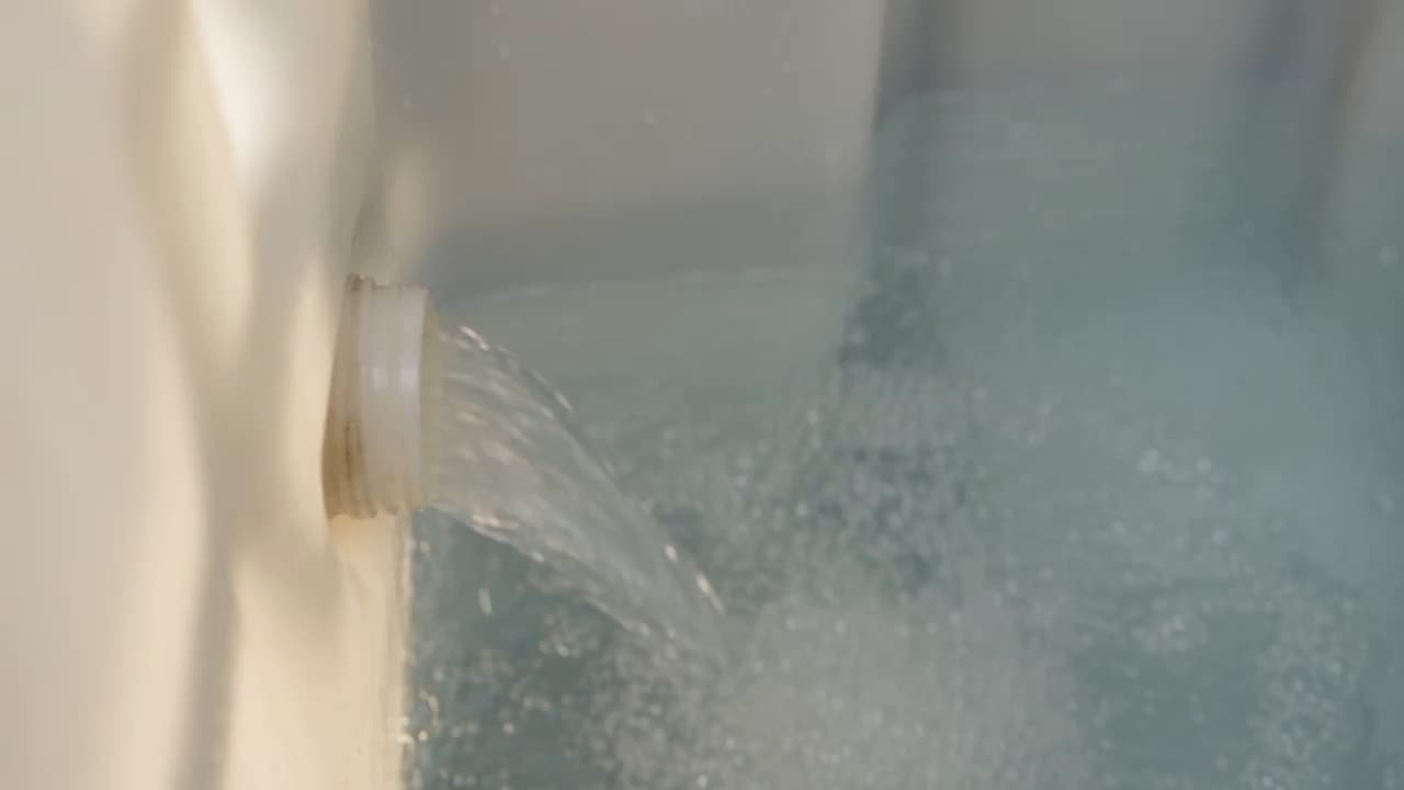 Spot-free water pouring into a tank at the Anaheim fill station